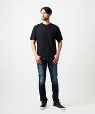 MNKAD55160 MICHEL KLEIN HOMME(ミッシェルクラン オム) 【SUPERGAコラボ】クルーネックカットソー ブラック