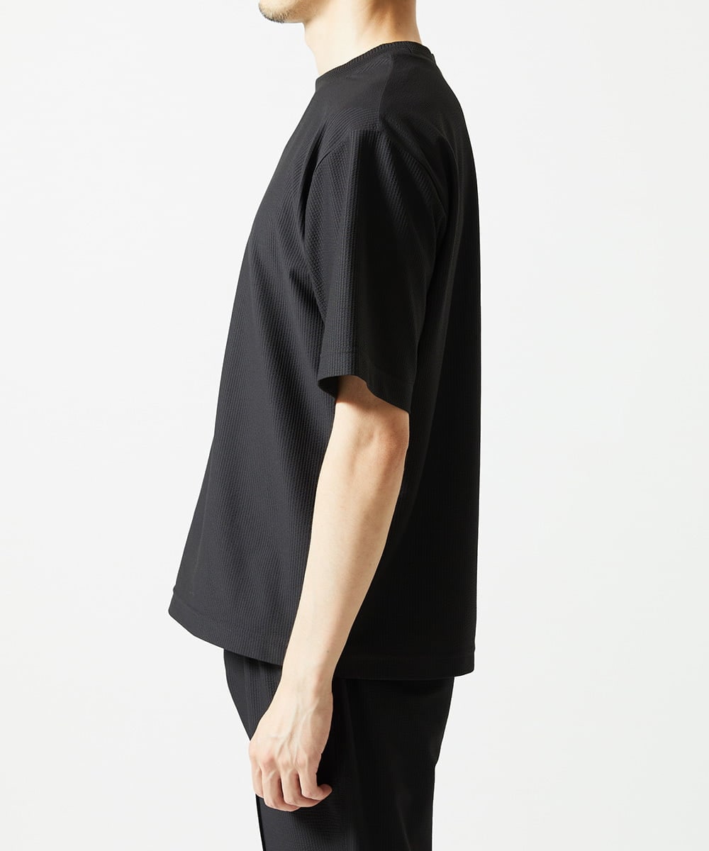 MNKAD55160 MICHEL KLEIN HOMME(ミッシェルクラン オム) 【SUPERGAコラボ】クルーネックカットソー ブラック