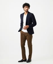 MNKAD61180 MICHEL KLEIN HOMME(ミッシェルクラン オム) 《日本製》リンクスVネック長袖カットソー ホワイト