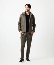 MNKAF64290 MICHEL KLEIN HOMME(ミッシェルクラン オム) 【セットアップ】スエード調パーカーブルゾン カーキ