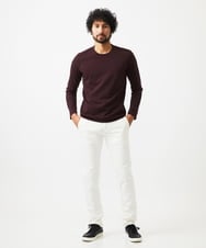 MNKAF65150 MICHEL KLEIN HOMME(ミッシェルクラン オム) 長袖クルーネックカットソー パープル