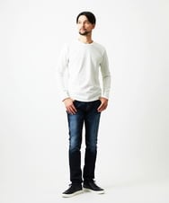 MNKAF65150 MICHEL KLEIN HOMME(ミッシェルクラン オム) クルーネック長袖カットソー ホワイト