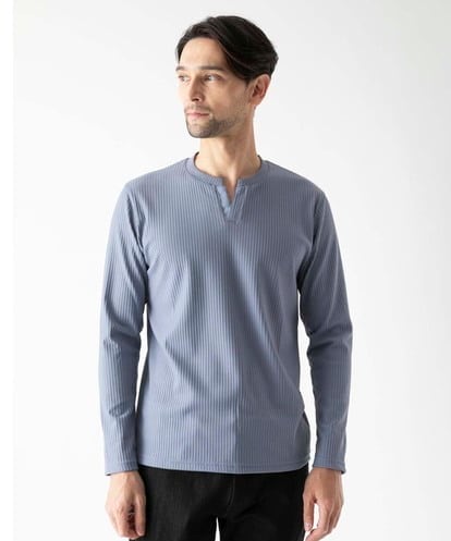 MNKAF69190 MICHEL KLEIN HOMME メイストレッチリブカットソー