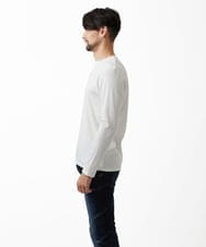 MNKAF69190 MICHEL KLEIN HOMME(ミッシェルクラン オム) メイストレッチリブカットソー ホワイト