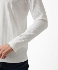 MNKAF69190 MICHEL KLEIN HOMME(ミッシェルクラン オム) メイストレッチリブカットソー ホワイト