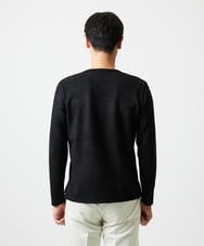 MNKAF70210 MICHEL KLEIN HOMME(ミッシェルクラン オム) 【セットアップ】スエード調クルーネックカットソー ブラック