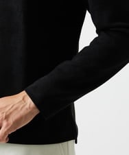MNKAF70210 MICHEL KLEIN HOMME(ミッシェルクラン オム) 【セットアップ】スエード調クルーネックカットソー ブラック