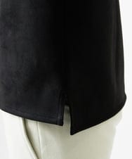MNKAF70210 MICHEL KLEIN HOMME(ミッシェルクラン オム) 【セットアップ】スエード調クルーネックカットソー ブラック