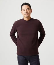 MNKAI55200 MICHEL KLEIN HOMME(ミッシェルクラン オム) ウェーブ柄クルーネックカットソー パープル