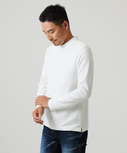 MNKAI55200 MICHEL KLEIN HOMME ウェーブ柄クルーネックカットソー