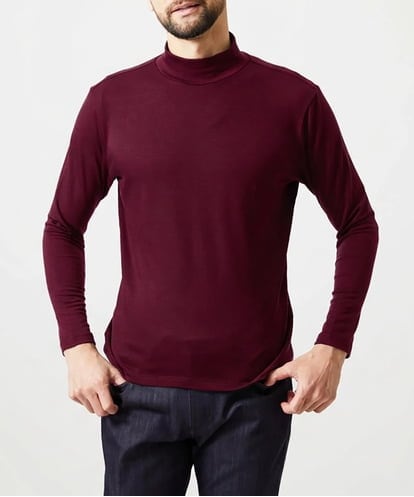 MNKAI57180 MICHEL KLEIN HOMME ジャージモックネックカットソー
