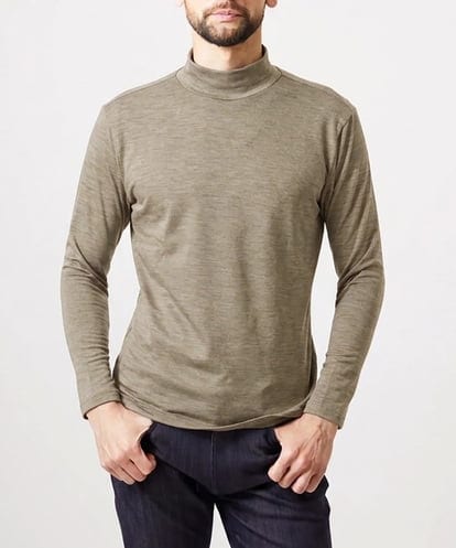MNKAI57180 MICHEL KLEIN HOMME ジャージモックネックカットソー