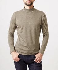 MNKAI57180 MICHEL KLEIN HOMME(ミッシェルクラン オム) ジャージモックネックカットソー ベージュ