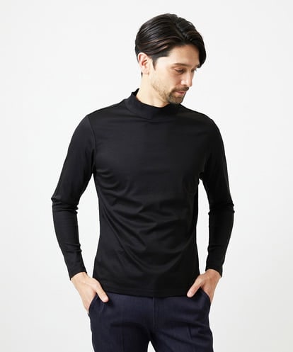 MNKAI61150 MICHEL KLEIN HOMME モックネック長袖カットソー
