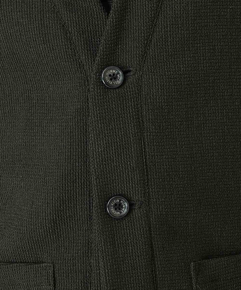 MNKAS30270 MICHEL KLEIN HOMME(ミッシェルクラン オム) カーディガンジャケット カーキ(36)