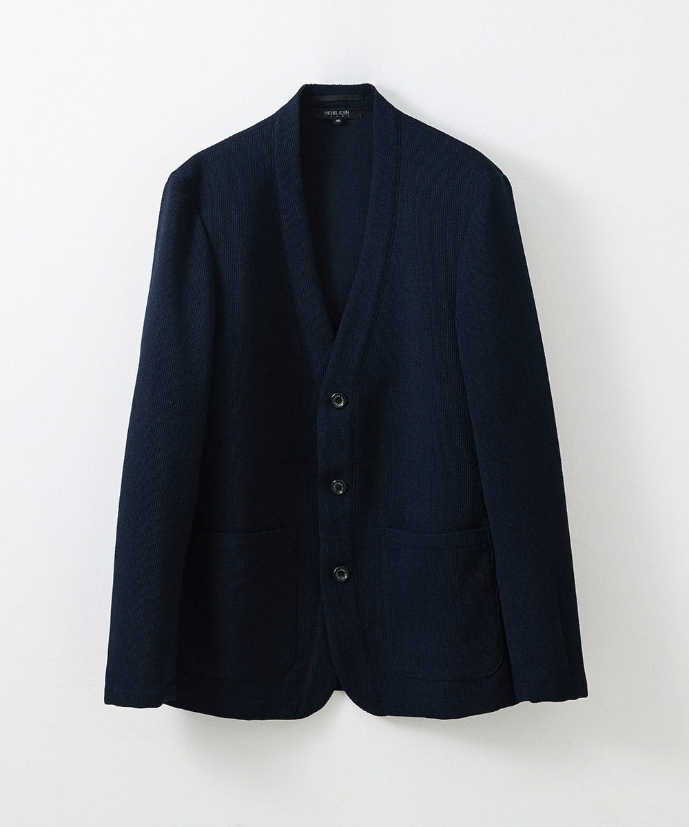 MNKAS30270 MICHEL KLEIN HOMME(ミッシェルクラン オム) カーディガンジャケット ネイビー(57)