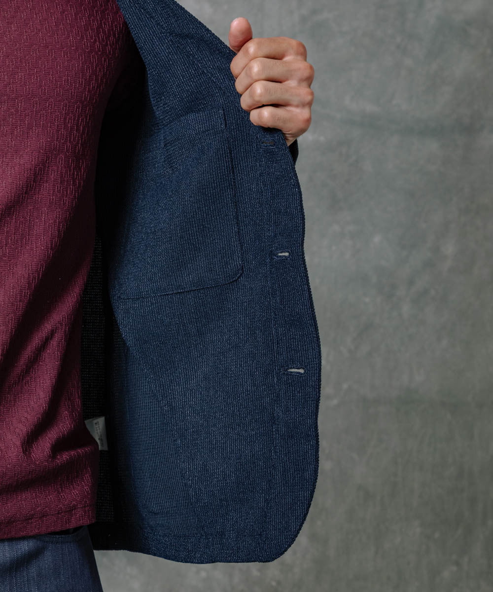 MNKAS30270 MICHEL KLEIN HOMME(ミッシェルクラン オム) カーディガンジャケット ネイビー(57)