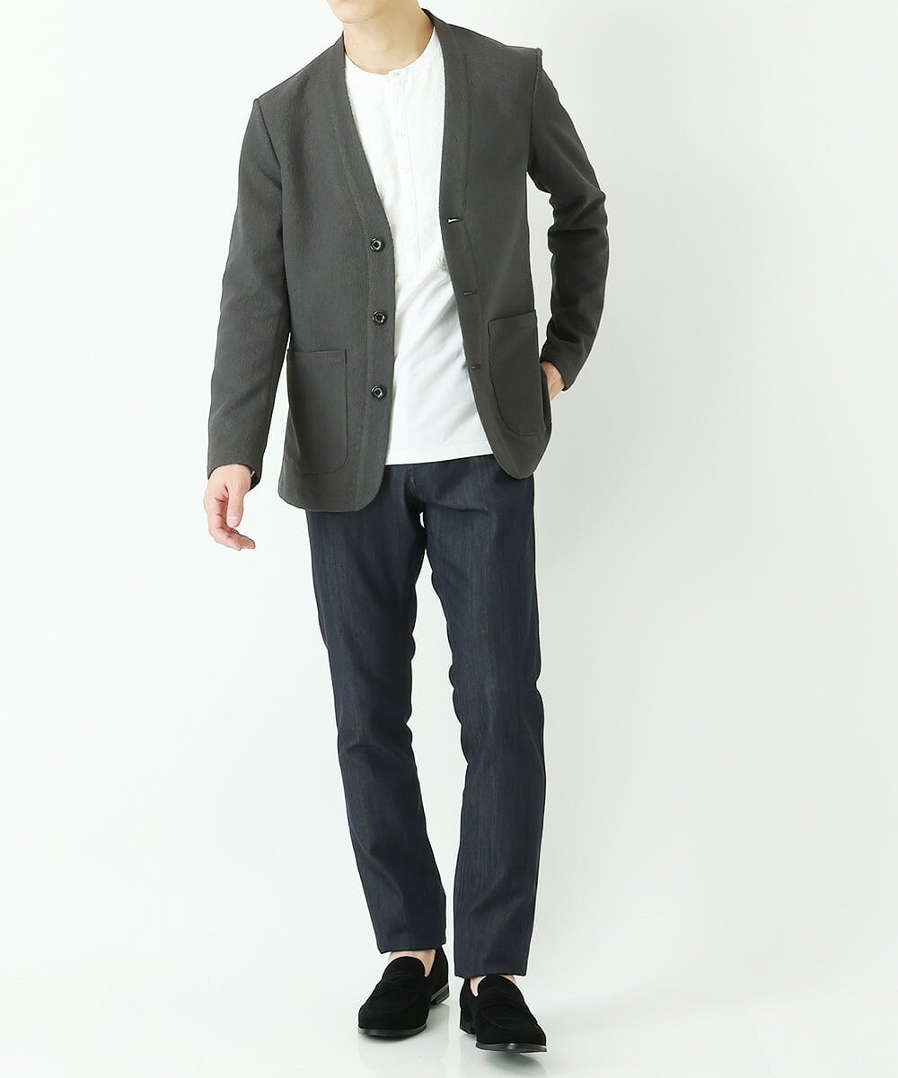 MNKAS30270 MICHEL KLEIN HOMME(ミッシェルクラン オム) カーディガンジャケット グレー(92)