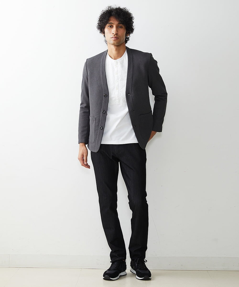 MNKAS30270 MICHEL KLEIN HOMME(ミッシェルクラン オム) カーディガンジャケット グレー(92)