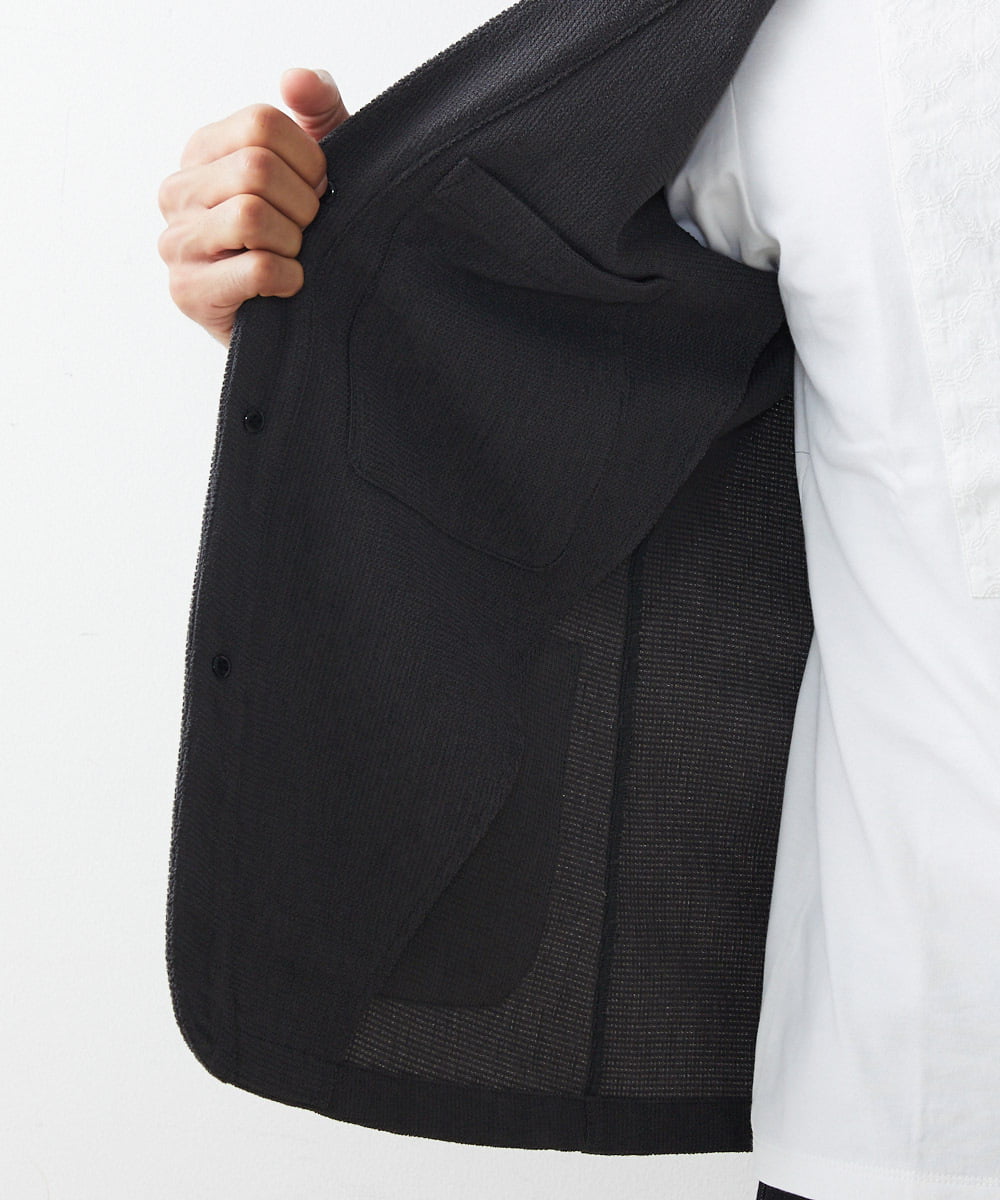 MNKAS30270 MICHEL KLEIN HOMME(ミッシェルクラン オム) カーディガンジャケット グレー(92)