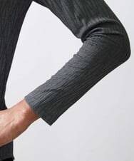 MNKAV06130 MICHEL KLEIN HOMME(ミッシェルクラン オム) 《日本製》オリジナルボタニカル柄カットソー グレー(92)