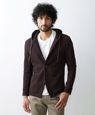 MNKAV34270 MICHEL KLEIN HOMME(ミッシェルクラン オム) ヘリンボンパーカー ブラウン