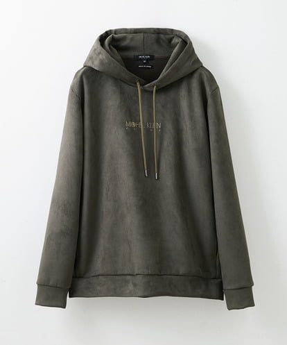 MNKAV41220 MICHEL KLEIN HOMME スエードプルオーバーパーカー