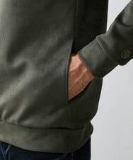 MNKAV41220 MICHEL KLEIN HOMME(ミッシェルクラン オム) スエードプルオーバーパーカー カーキ(36)
