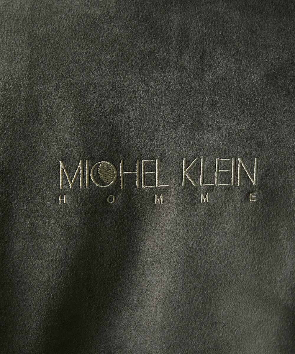 MNKAV41220 MICHEL KLEIN HOMME(ミッシェルクラン オム) スエードプルオーバーパーカー カーキ(36)