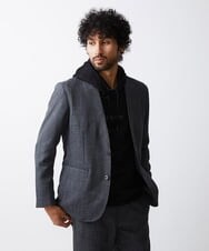 MNKAV41220 MICHEL KLEIN HOMME(ミッシェルクラン オム) スエードプルオーバーパーカー ブラック(94)