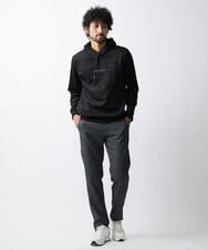 MNKAV41220 MICHEL KLEIN HOMME(ミッシェルクラン オム) スエードプルオーバーパーカー ブラック(94)