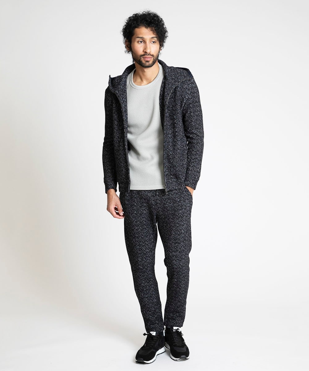 MNKAV47250 MICHEL KLEIN HOMME(ミッシェルクラン オム) フリースパーカー ネイビー(57)