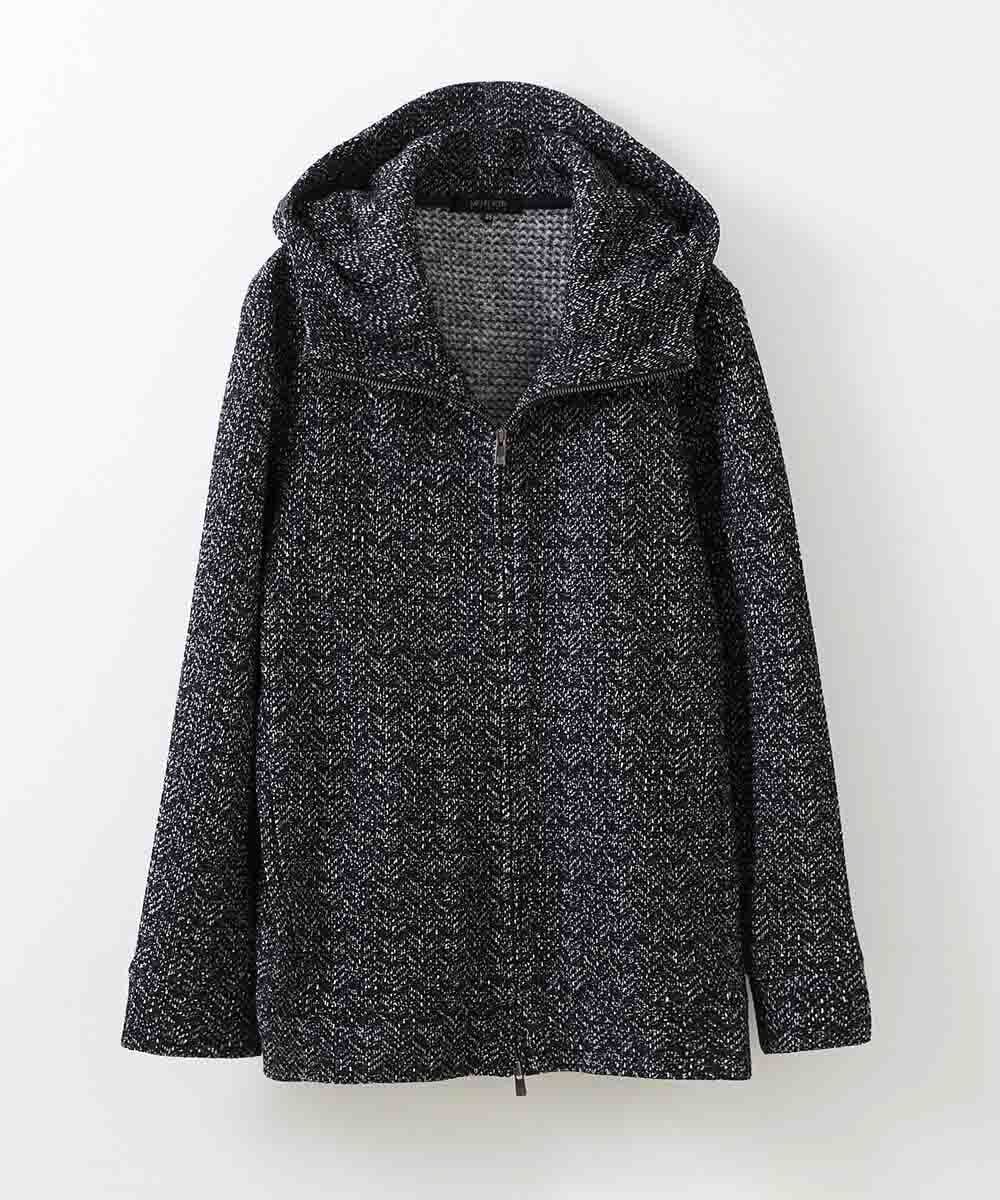 MNKAV47250 MICHEL KLEIN HOMME(ミッシェルクラン オム) フリースパーカー ブラック(94)