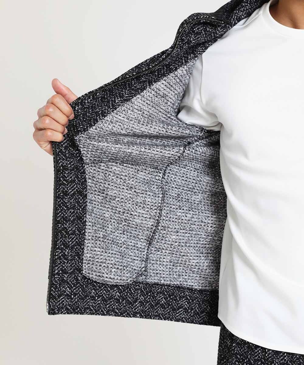 MNKAV47250 MICHEL KLEIN HOMME(ミッシェルクラン オム) フリースパーカー ブラック(94)