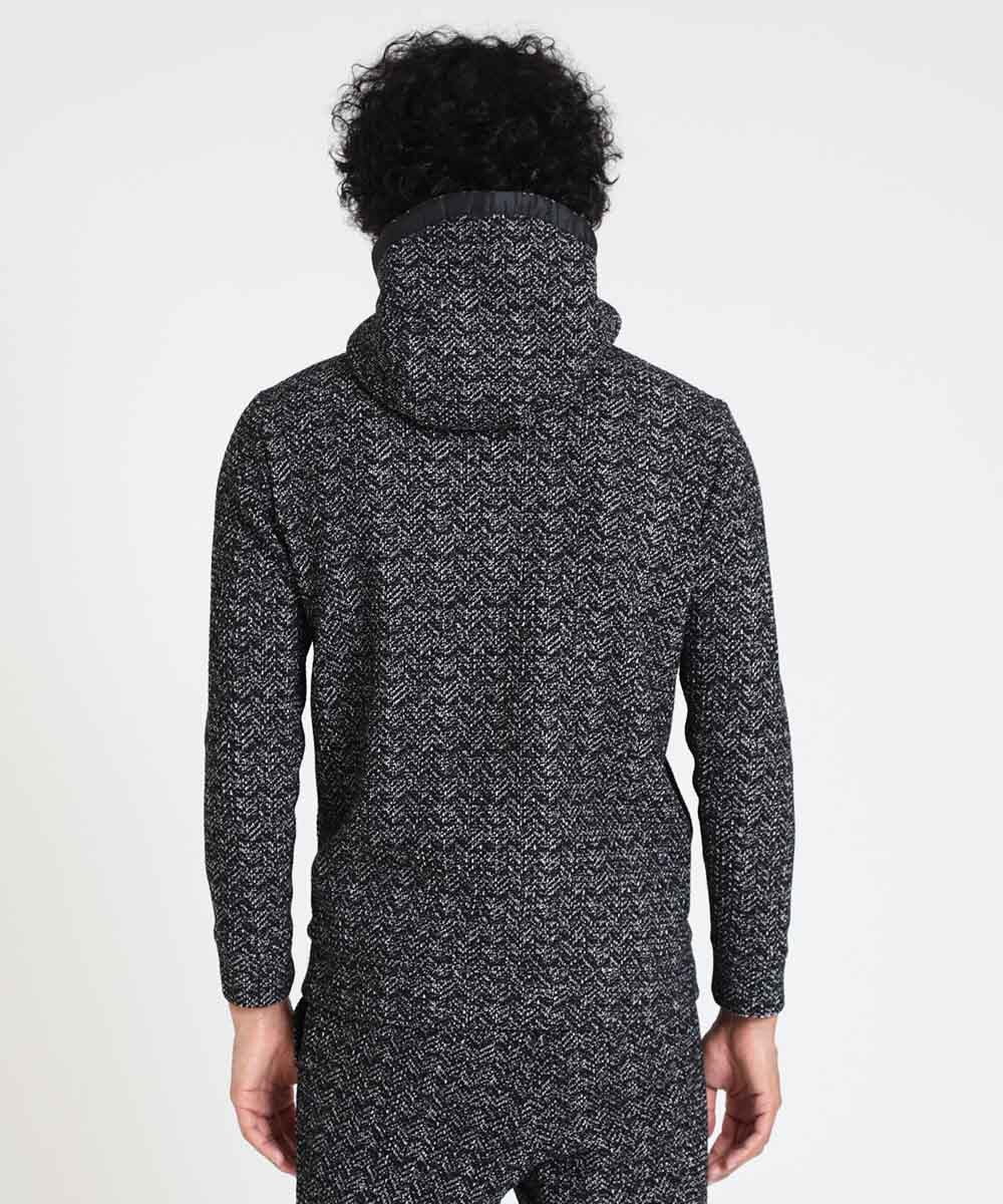MNKAV47250 MICHEL KLEIN HOMME(ミッシェルクラン オム) フリースパーカー ブラック(94)
