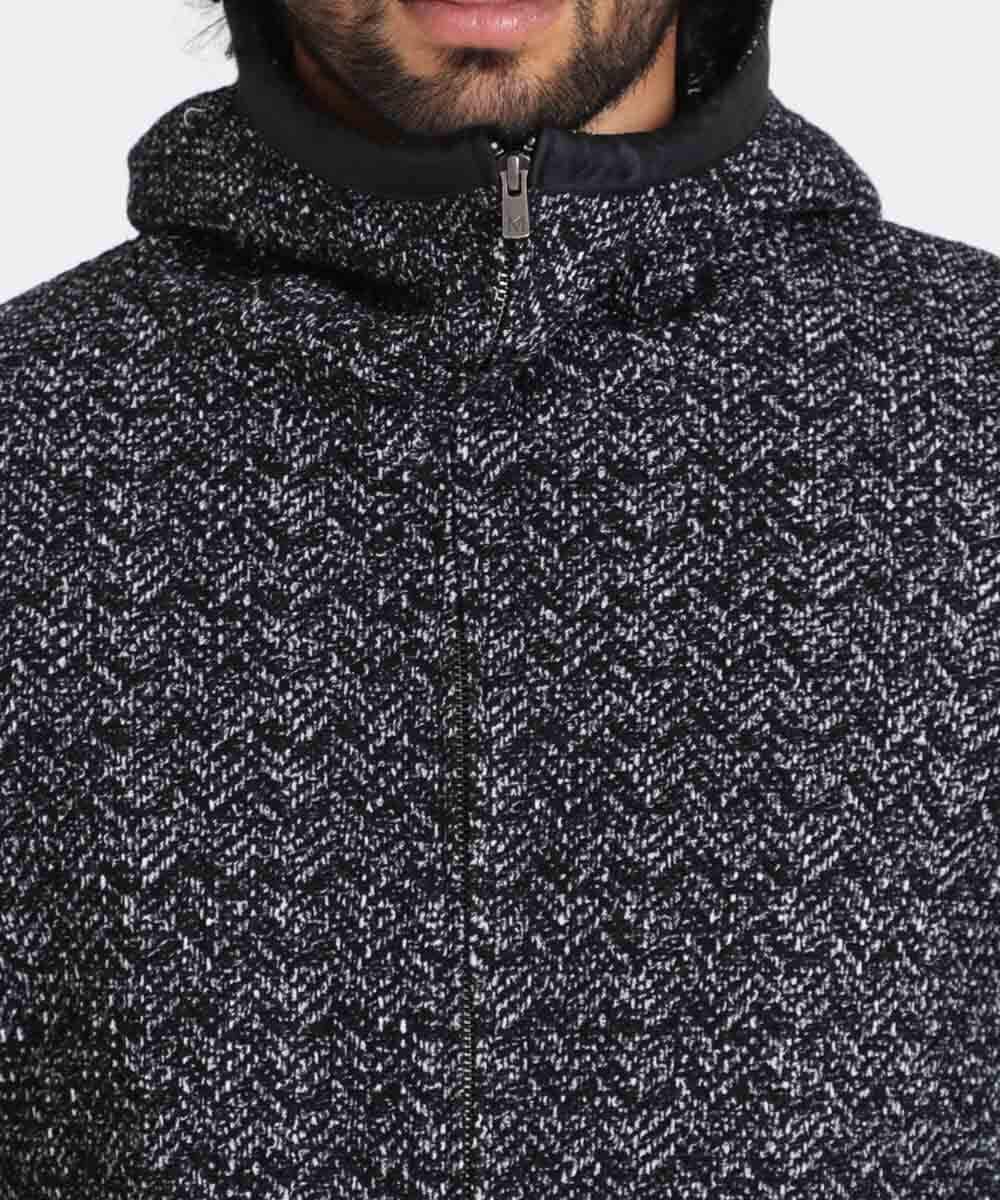MNKAV47250 MICHEL KLEIN HOMME(ミッシェルクラン オム) フリースパーカー ブラック(94)