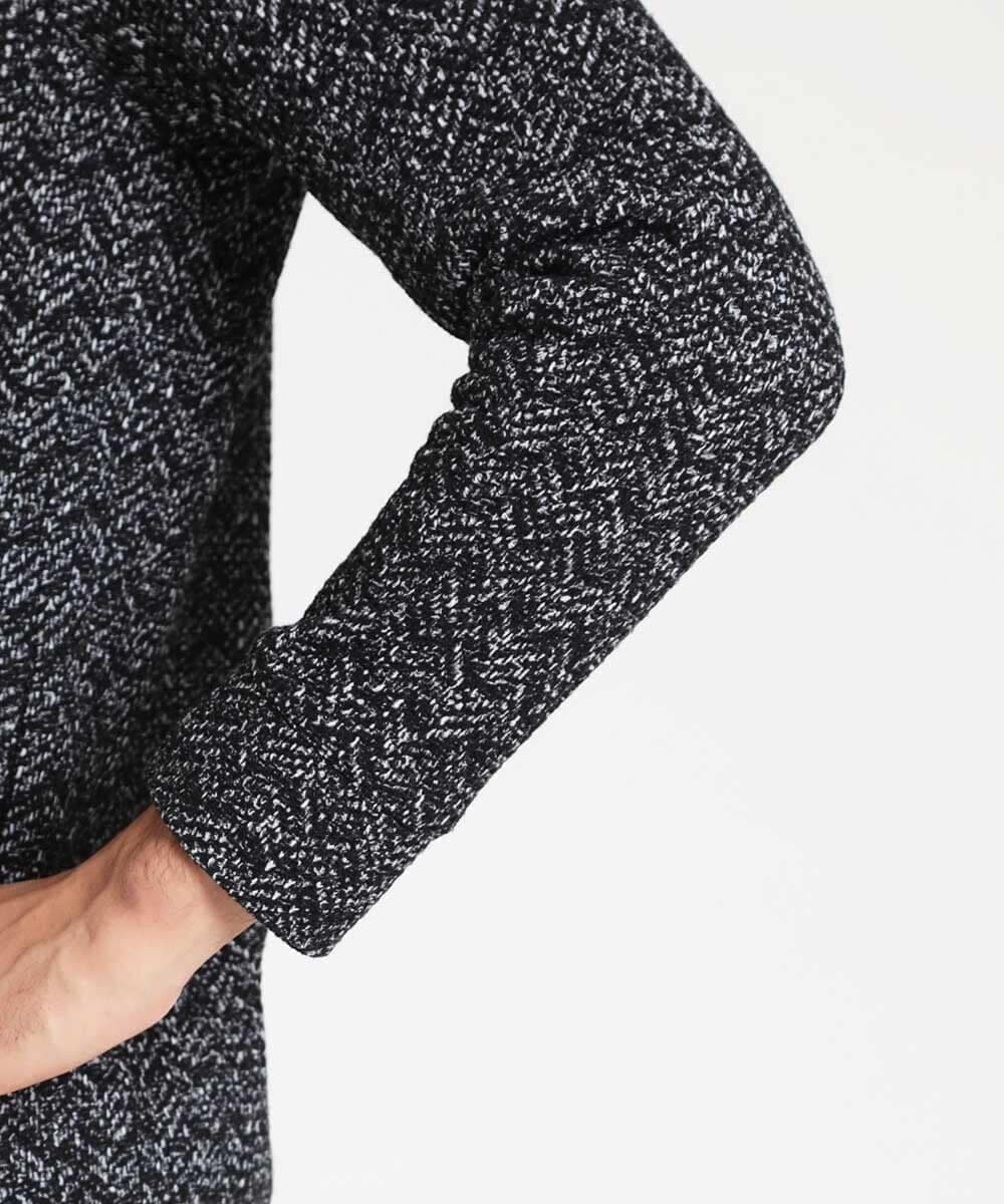 MNKAV47250 MICHEL KLEIN HOMME(ミッシェルクラン オム) フリースパーカー ブラック(94)