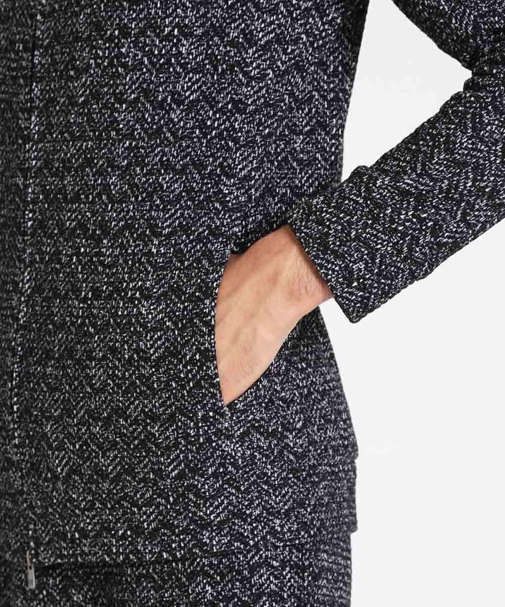 MNKAV47250 MICHEL KLEIN HOMME(ミッシェルクラン オム) フリースパーカー ブラック(94)