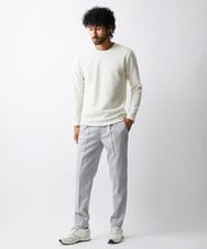 MNKAV52190 MICHEL KLEIN HOMME(ミッシェルクラン オム) ヘリンボン柄カットソー ホワイト