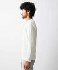 MNKAV52190 MICHEL KLEIN HOMME(ミッシェルクラン オム) ヘリンボン柄カットソー ホワイト