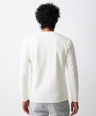 MNKAV52190 MICHEL KLEIN HOMME(ミッシェルクラン オム) ヘリンボン柄カットソー ホワイト