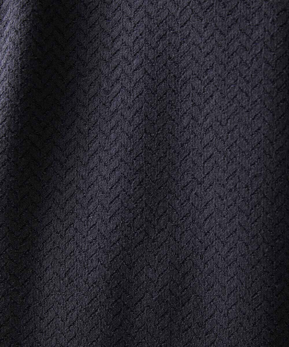 MNKAV52190 MICHEL KLEIN HOMME(ミッシェルクラン オム) ヘリンボン柄カットソー ダークグレー