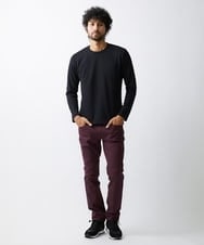 MNKAV52190 MICHEL KLEIN HOMME(ミッシェルクラン オム) ヘリンボン柄カットソー ブラック