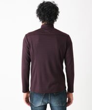 MNKCA60250 MICHEL KLEIN HOMME(ミッシェルクラン オム) 《日本製》スムースモックネック長袖カットソー パープル