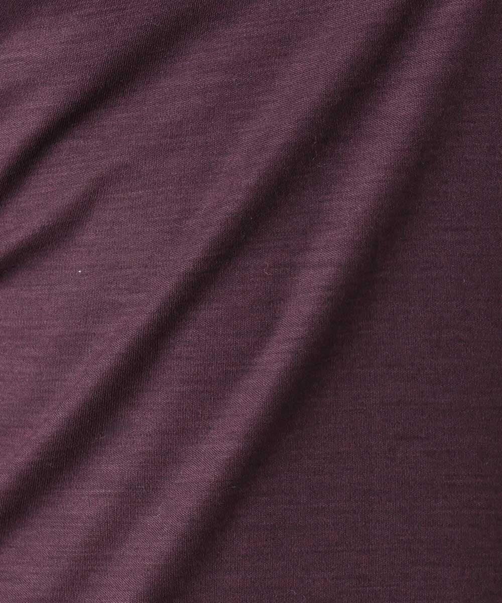 MNKCA60250 MICHEL KLEIN HOMME(ミッシェルクラン オム) 《日本製》スムースモックネック長袖カットソー パープル