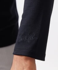MNKCA60250 MICHEL KLEIN HOMME(ミッシェルクラン オム) 《日本製》スムースモックネック長袖カットソー ブラック