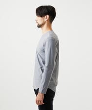 MNKCD52190 MICHEL KLEIN HOMME(ミッシェルクラン オム) 《日本製》バイアスチェック柄Vネックカットソー グレー