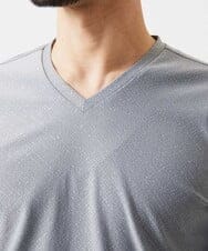 MNKCD52190 MICHEL KLEIN HOMME(ミッシェルクラン オム) 《日本製》バイアスチェック柄Vネックカットソー グレー