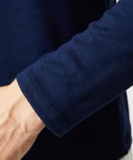 MNKCD68250 MICHEL KLEIN HOMME(ミッシェルクラン オム) 《日本製》スムースモックネック長袖カットソー ブルー