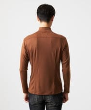 MNKCD68250 MICHEL KLEIN HOMME(ミッシェルクラン オム) 《日本製》スムースモックネック長袖カットソー ベージュ